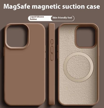 Magnetic Liquid Silicone MagSafe Case for iPhone