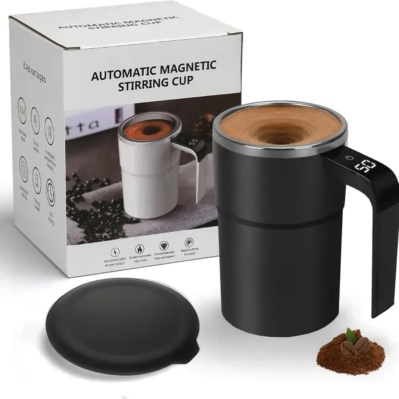 Taza de Café Auto Revolvedora: Recargable por USB